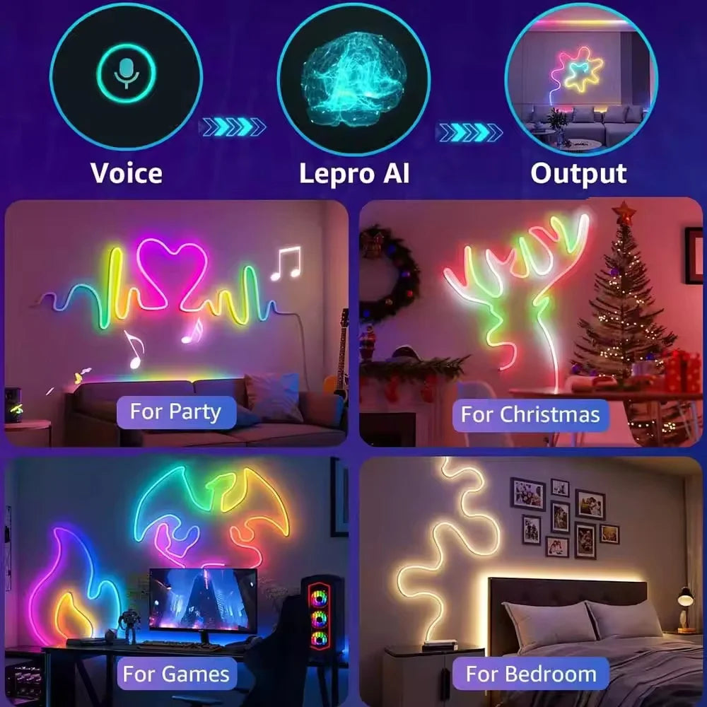 🌈 10M ARGB Neon Rope Light