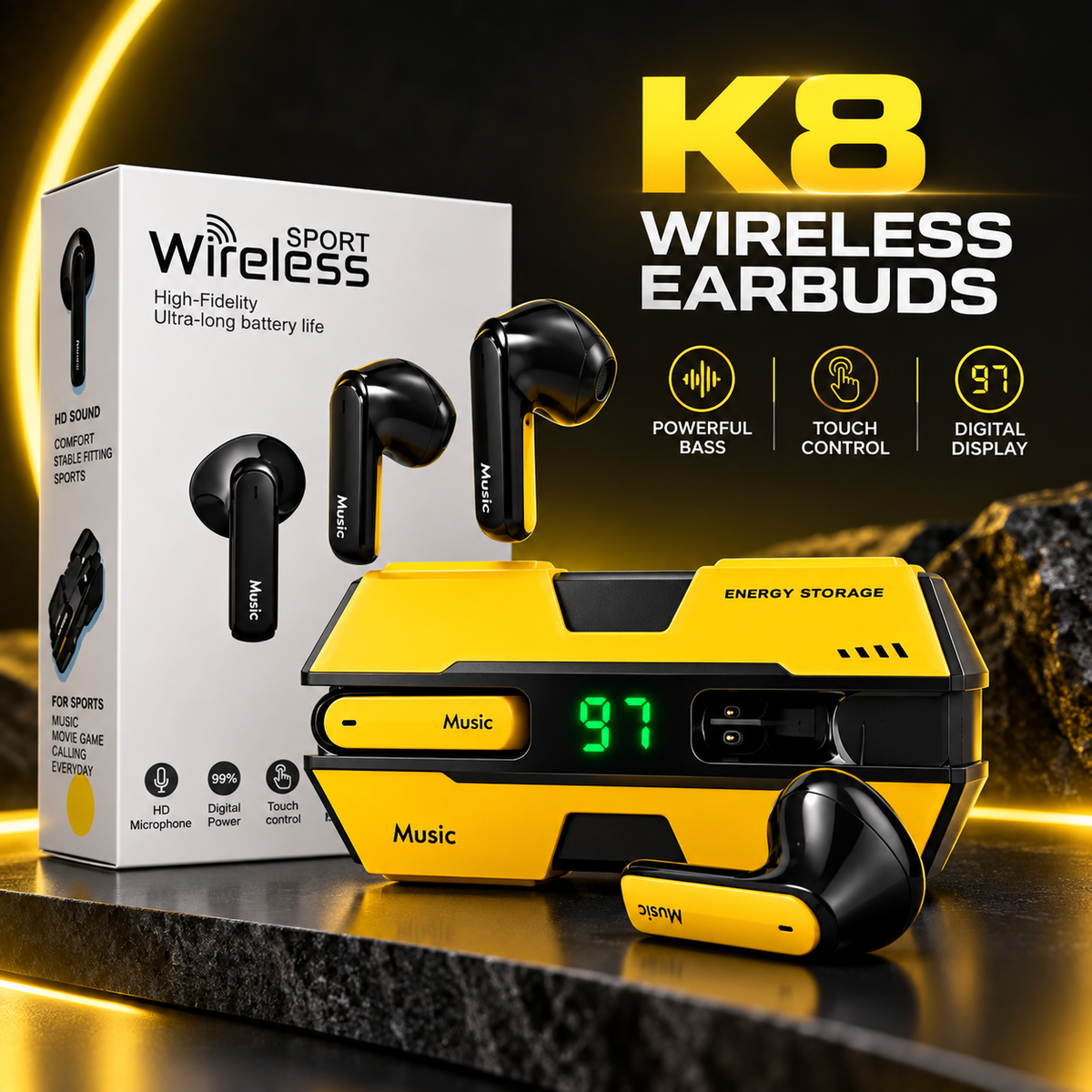 🎧 K8 Wireless Earbuds