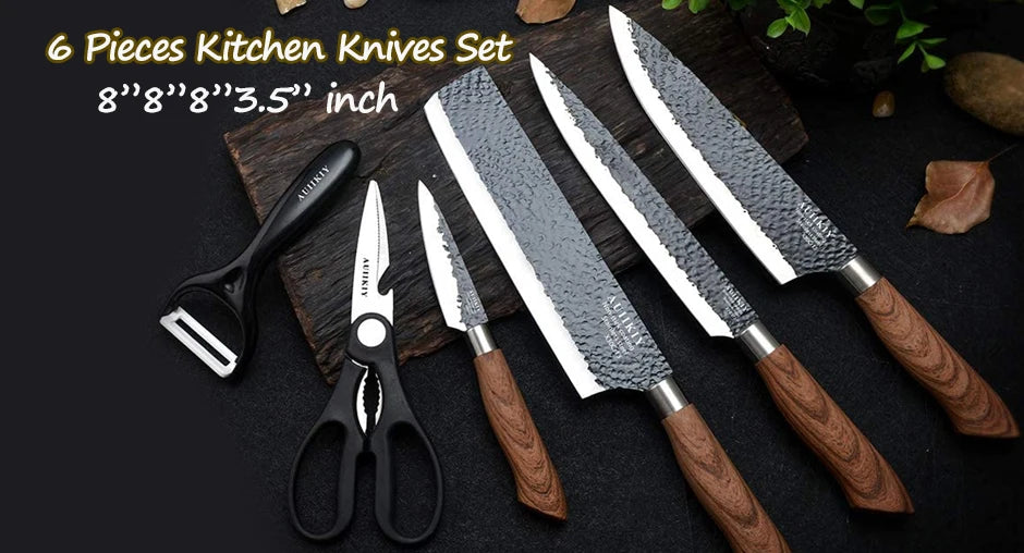 🔪 6PCS Premium Kitchen Knife Set