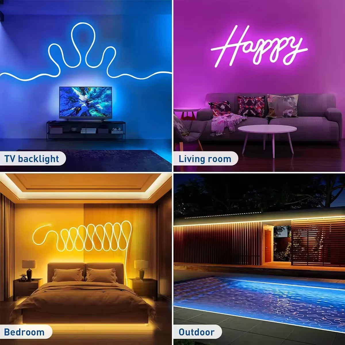 🌈 10M ARGB Neon Rope Light