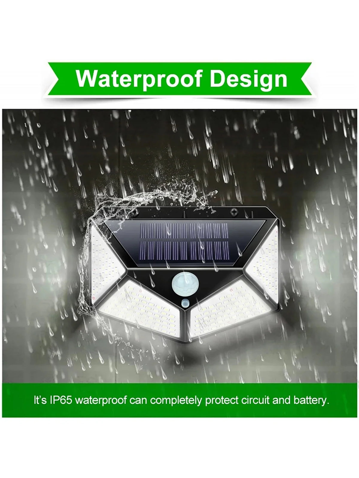 100 LED Solar Motion Sensor Light