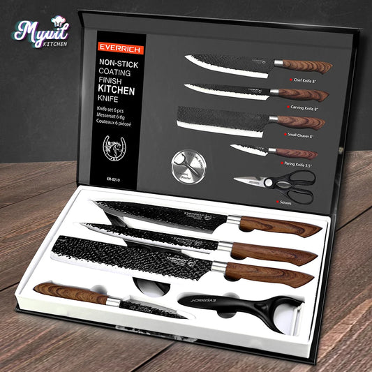 🔪 6PCS Premium Kitchen Knife Set
