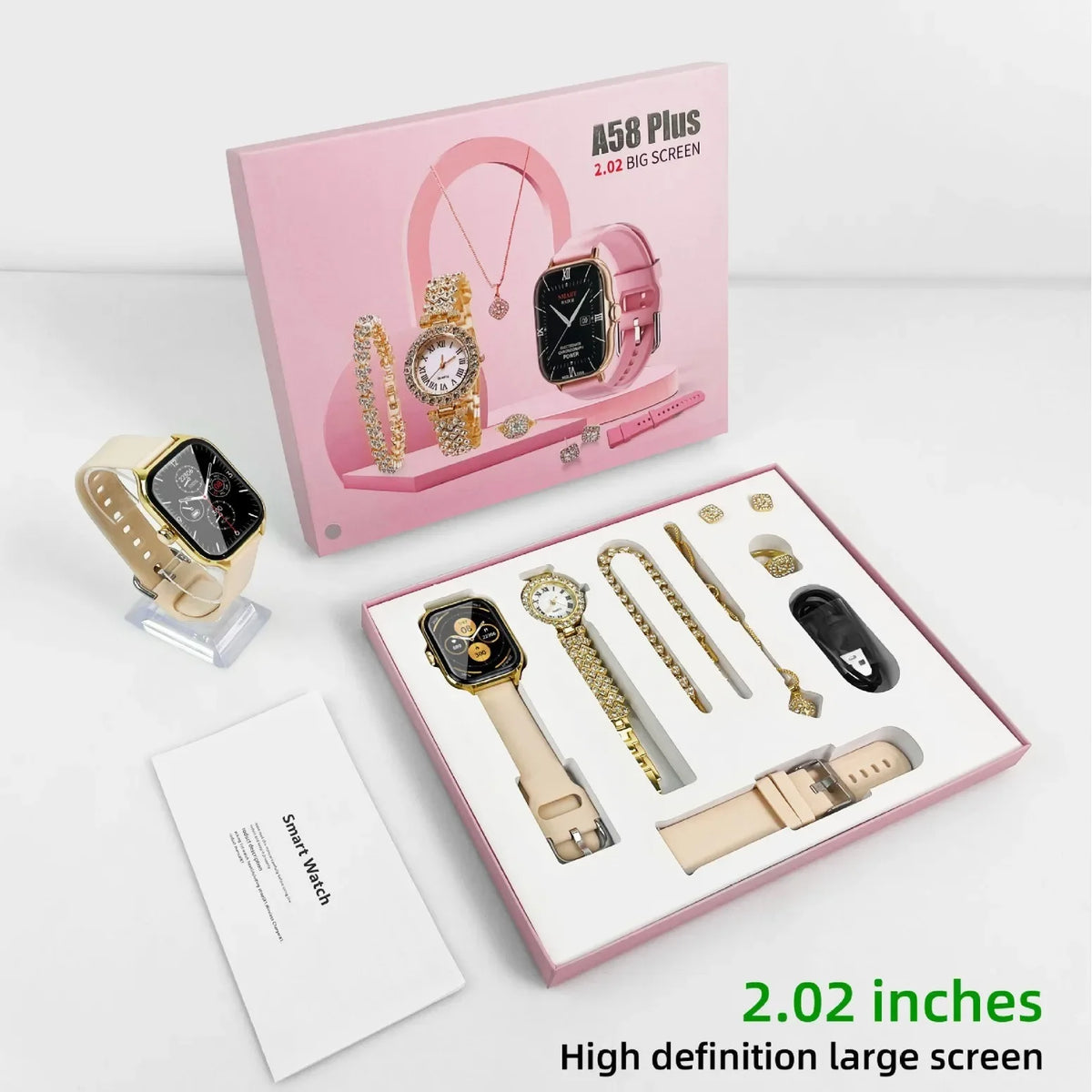 New Fashion Lady Smartwatch Combo