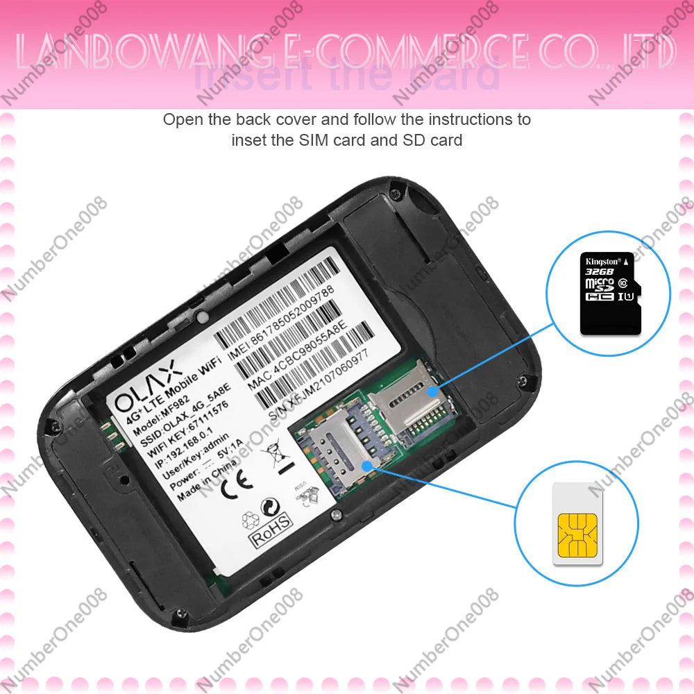 📶 4G Portable WiFi Router