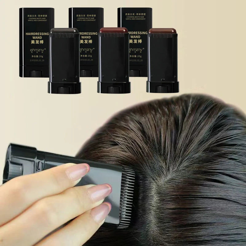 3-Color Quick Touch-Up Hair Dye Stick with Comb