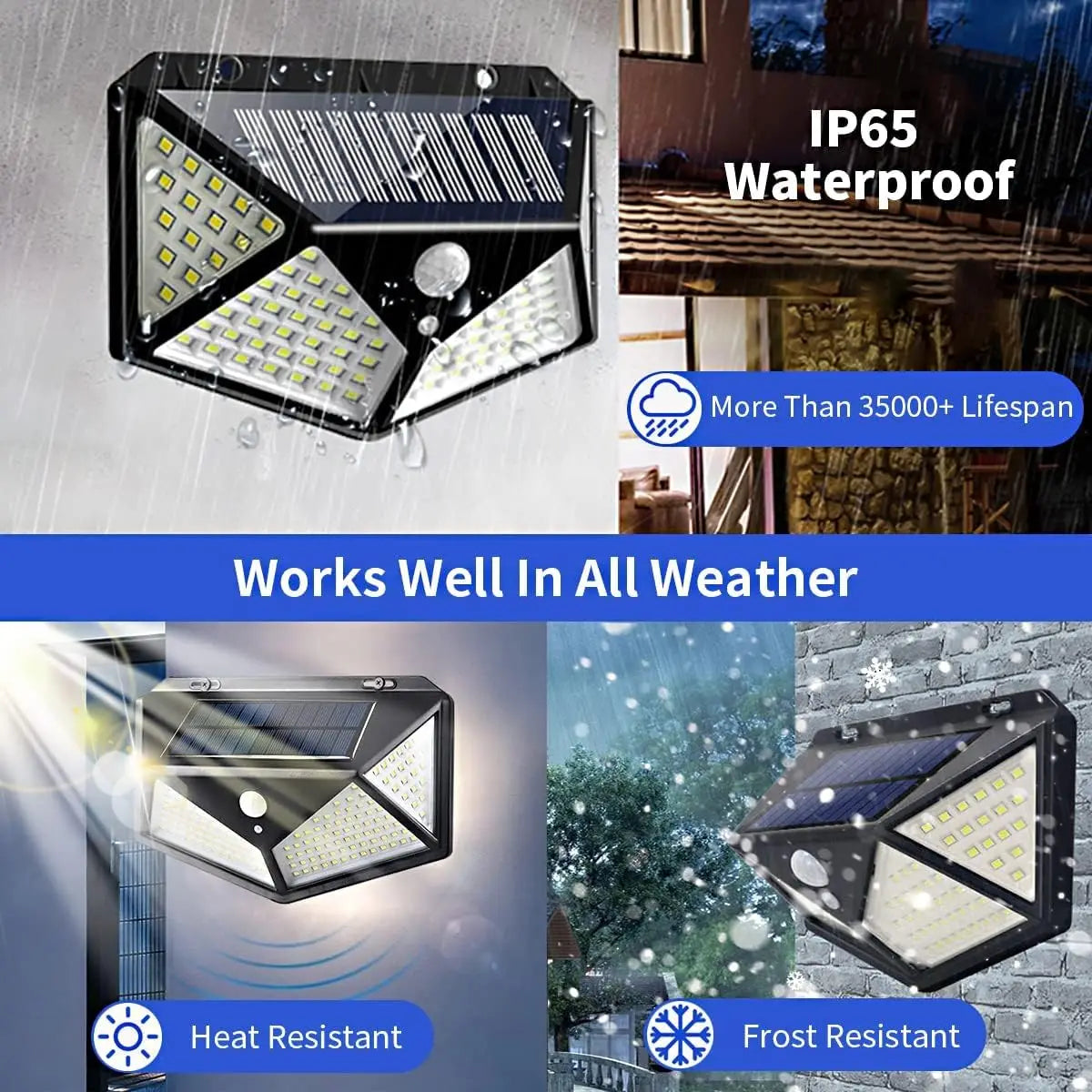 100 LED Solar Motion Sensor Light