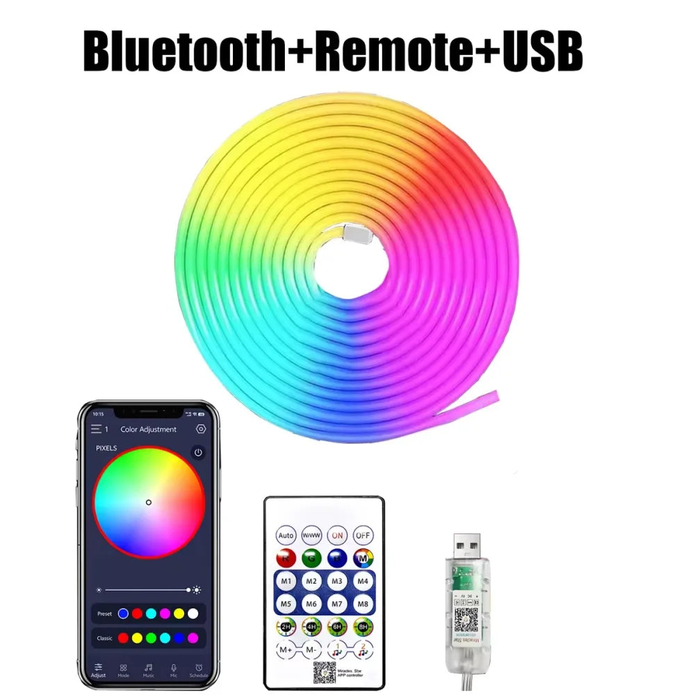 🌈 5M ARGB Neon Rope Light