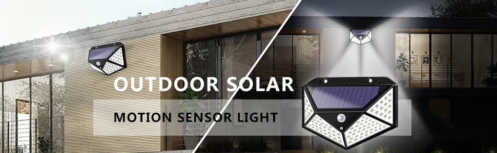100 LED Solar Motion Sensor Light