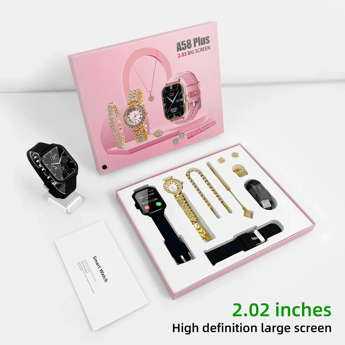 New Fashion Lady Smartwatch Combo