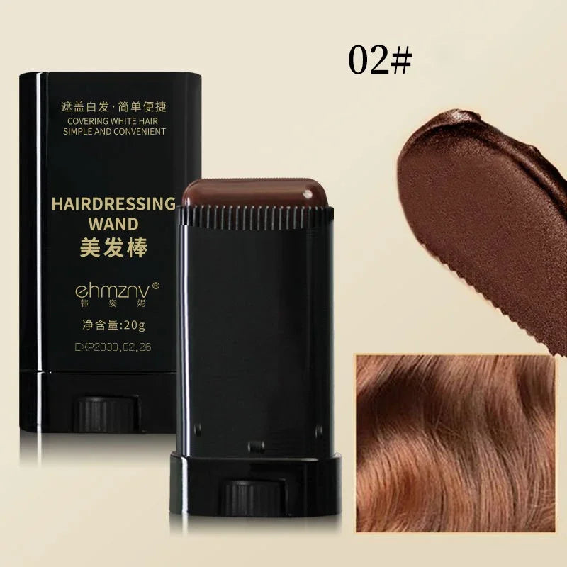 3-Color Quick Touch-Up Hair Dye Stick with Comb