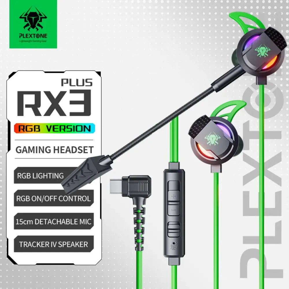 🎮 Plextone RX3 PLUS Wired Gaming Earphone 🎧