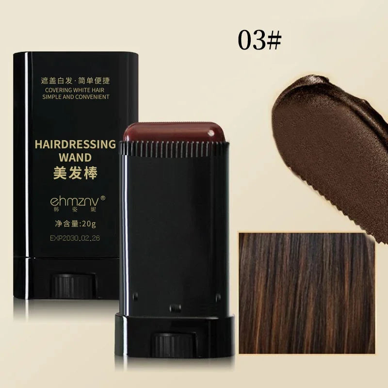 3-Color Quick Touch-Up Hair Dye Stick with Comb