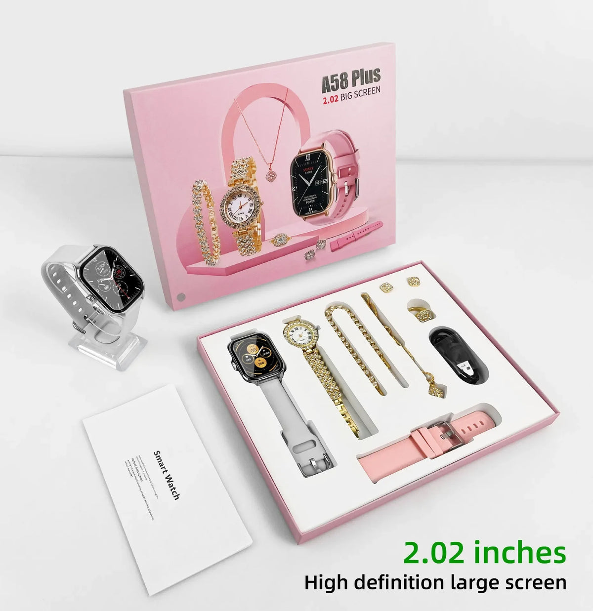 New Fashion Lady Smartwatch Combo