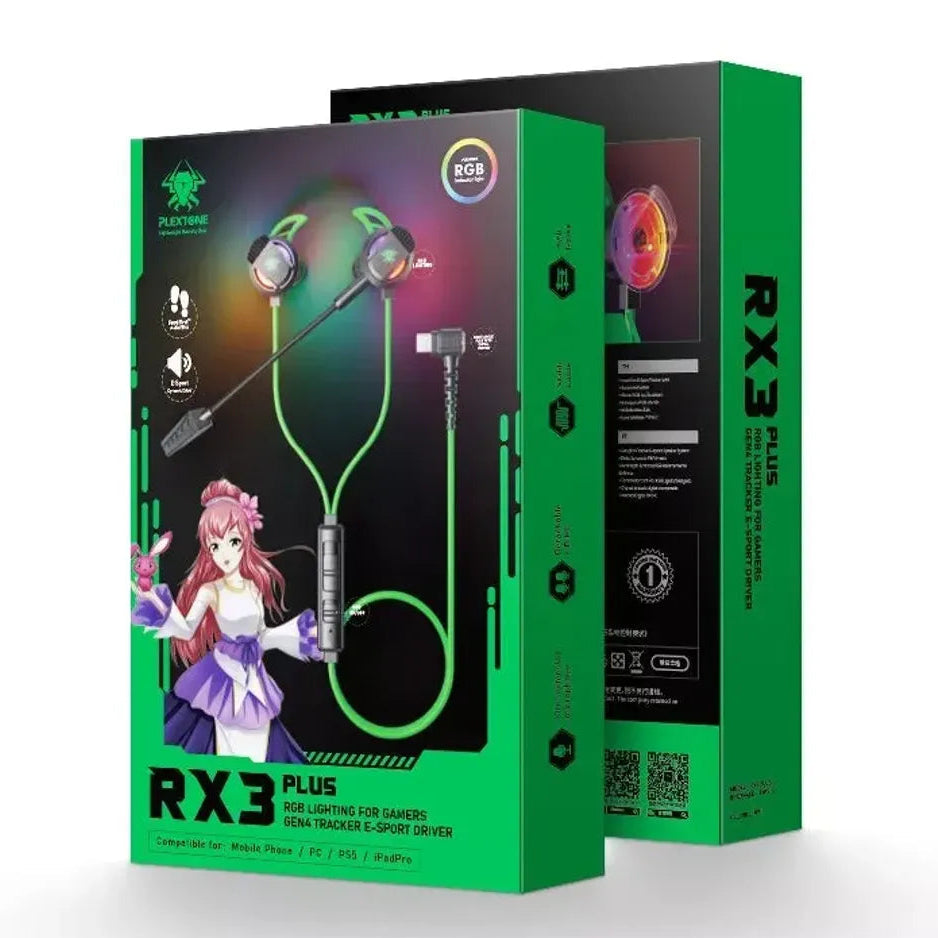 🎮 Plextone RX3 PLUS Wired Gaming Earphone 🎧
